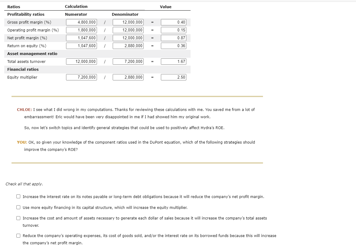& $720,000 & Sales & $12,000,000 \\ Accounts receivable & 1,200,000 &