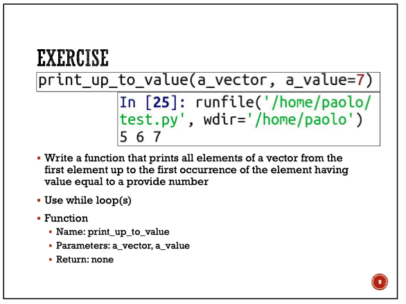  Write a function that prints all elements of a vector from