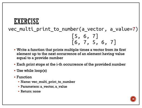 the first element up to the first occurrence of the element having