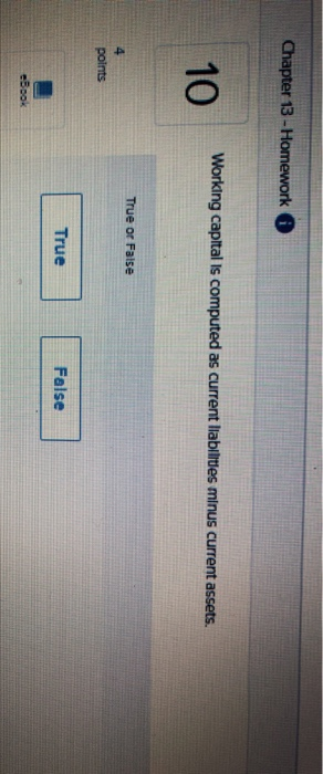 True or False True False False 13 - Homework The percent change