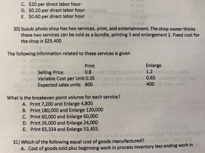 hello, I have a final this week and i need help on