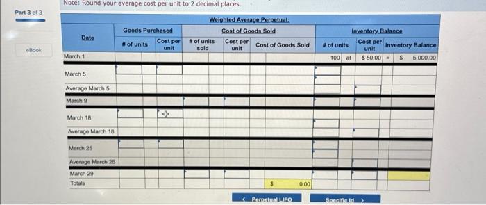 weighted average, and ( d ) specific identification. For specific identification, units