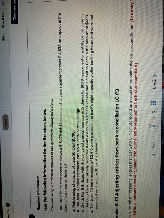  Saved Help Save & Exit Sute ework 0 Check my wow