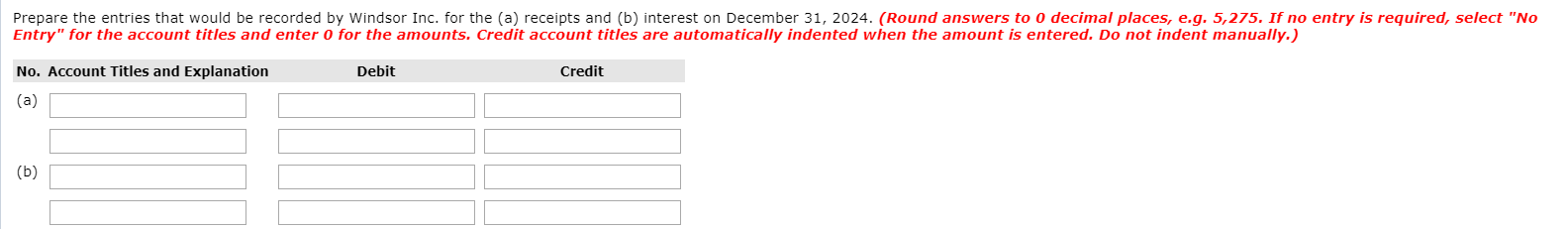 each December 31. An assumed interest rate of 12% is imputed. Prepare