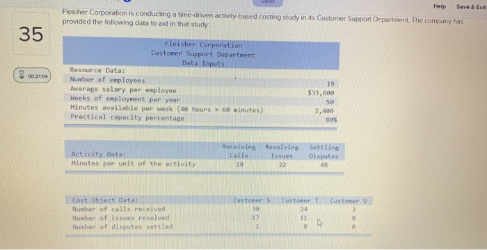 On the customer cost analysis report in time driven activity-based costing the