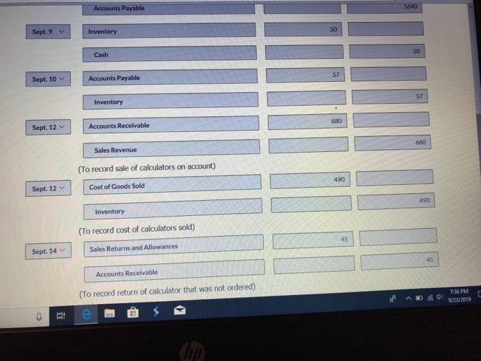 record the following transactions on Wildhorse Company's books using a perpetual inventory