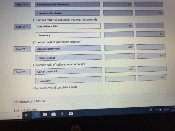 system. (f no entry is required, select "No Entry" for the account