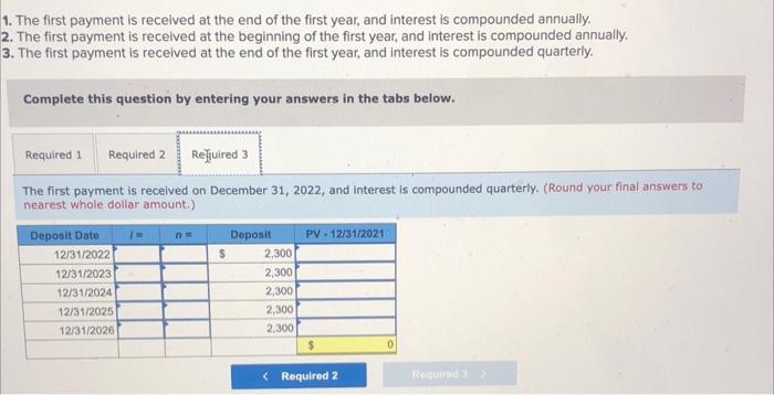 (FV of $1. PV of $1. FVA of $1. PVA of $1.