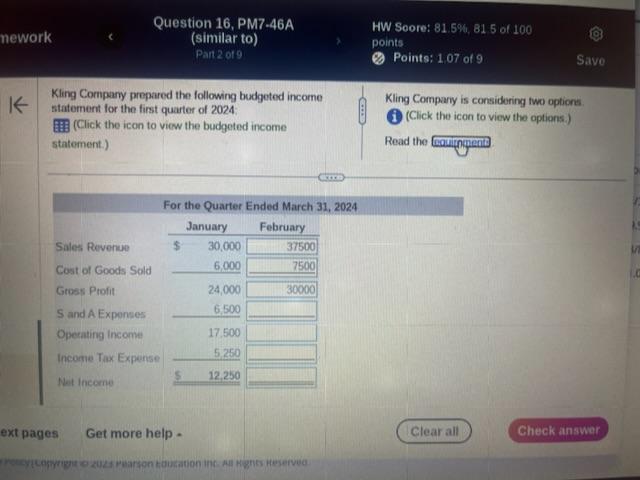 manufacturing process. The better materials will increase the cost of goods sold