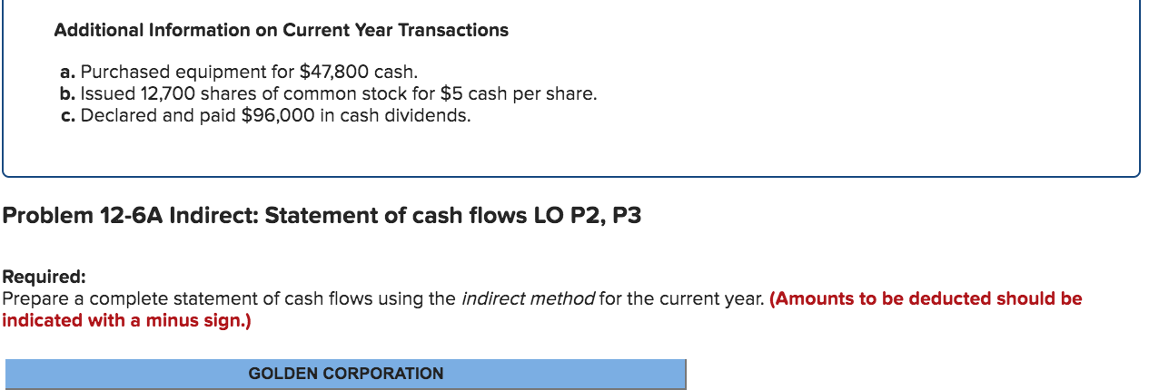 following information applies to the questions displayed below.] Golden Corp.'s current year