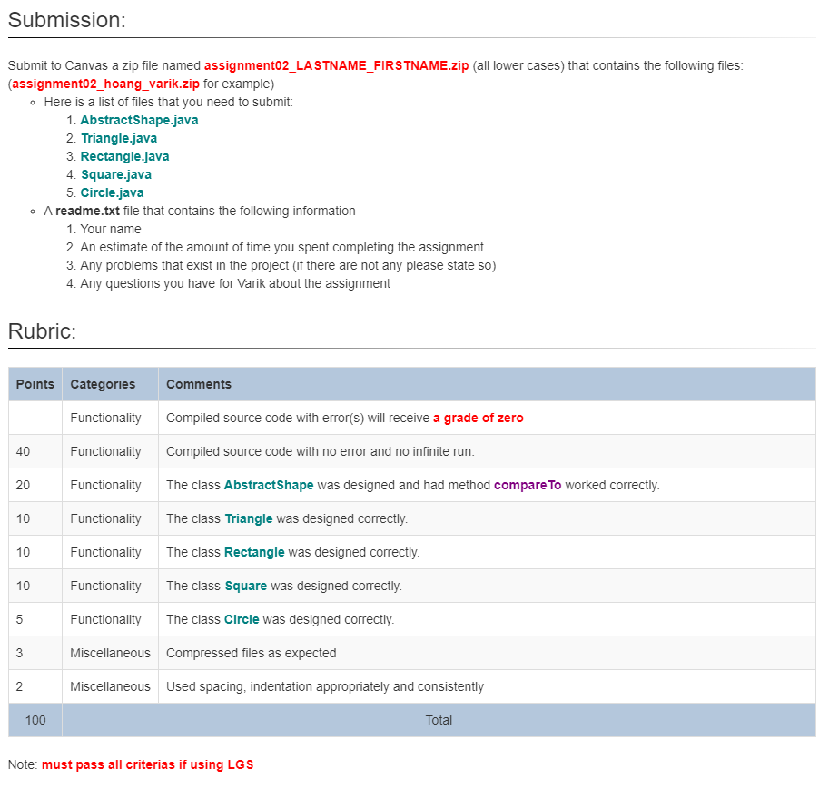 y-coordinate of the point. */ private int myY; /** * The constructor