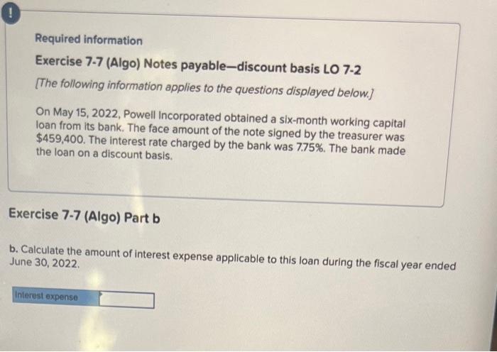 face amount of the note signed by the treasurer was $459,400. The