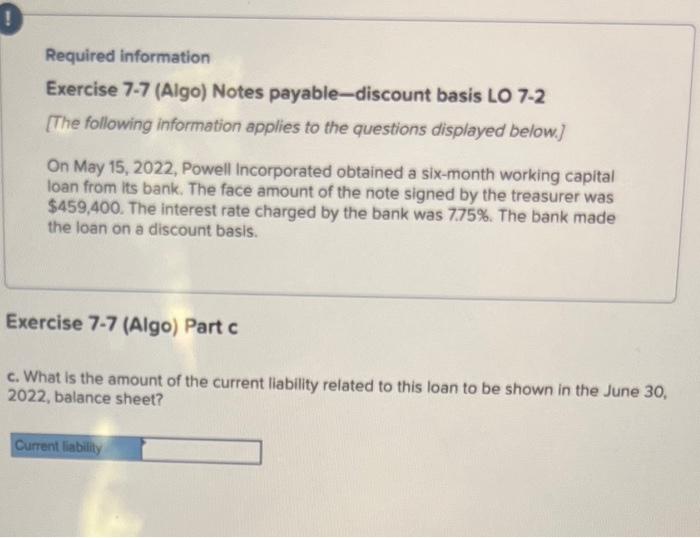 interest rate charged by the bank was 7.75%. The bank made the