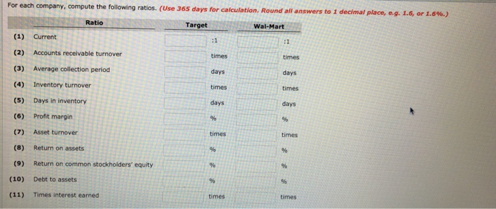 a recent year are Target Corporation Wal-Mart Stores, Inc. Income Statement Data