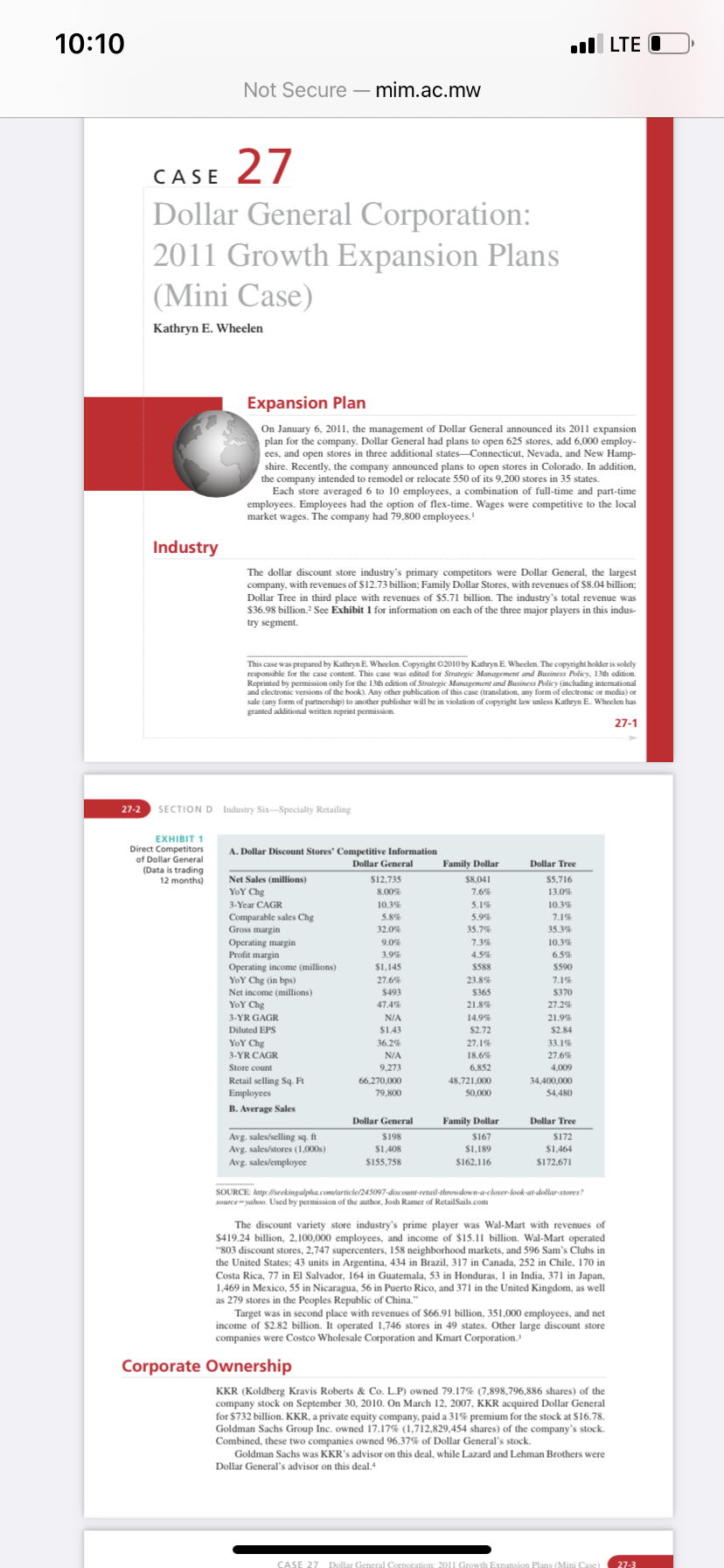Do you believe that Dollar General was able to pay its short-term