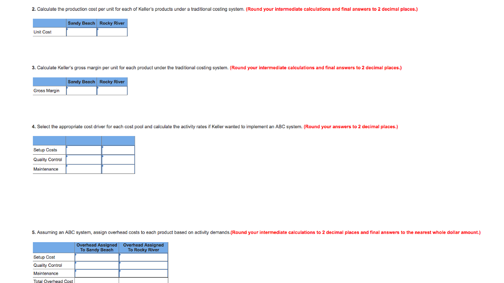 4-3, 4-4, 4-6 Keller Company makes two models of battery-operated boats, the