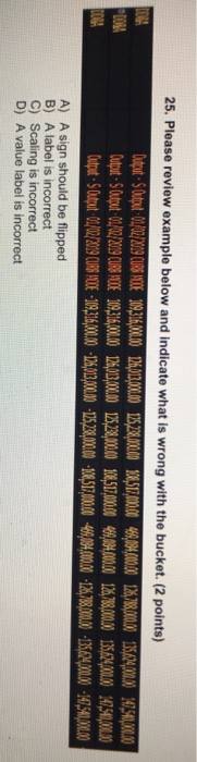  BOLA COM 006 25. Please review example below and indicate what