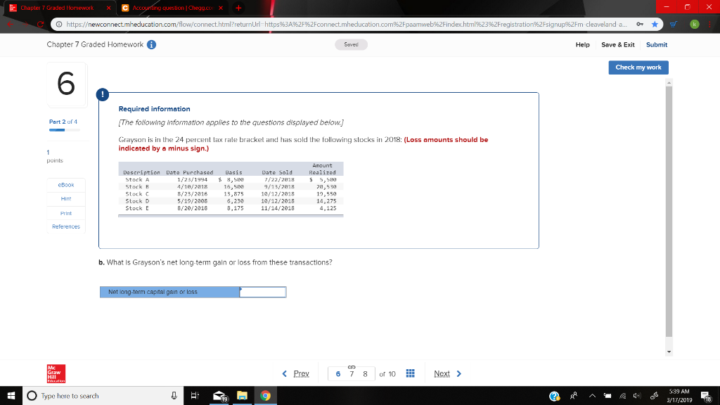 Graded Homework Seved Help Save & Exit Submit Check my work 5