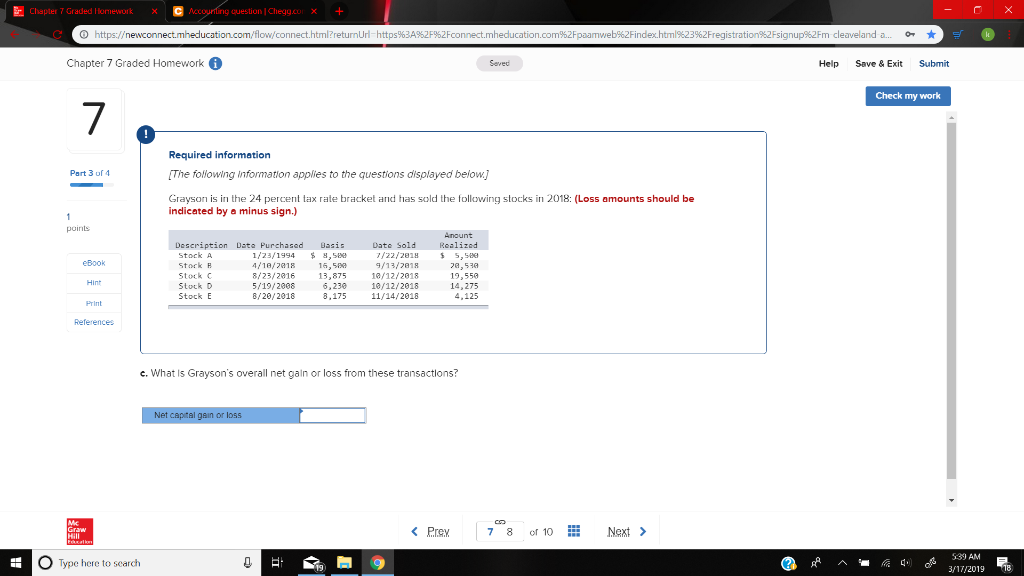 Required information The following information applies to the questions displayed below. Grayson