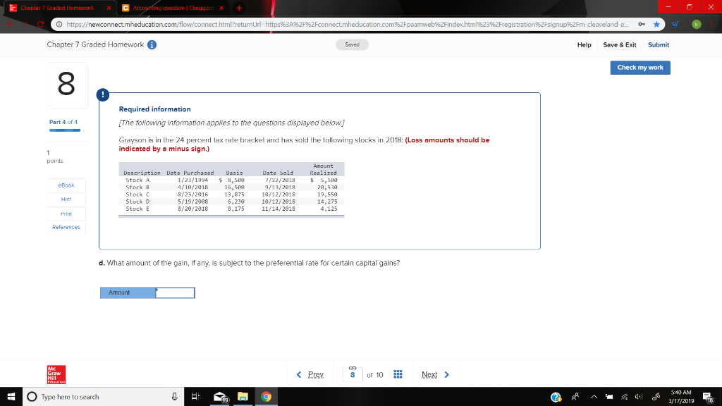 is in the 24 percent tax rate bracket ad has sold the