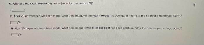 at the end of each year, each payment is part principal part