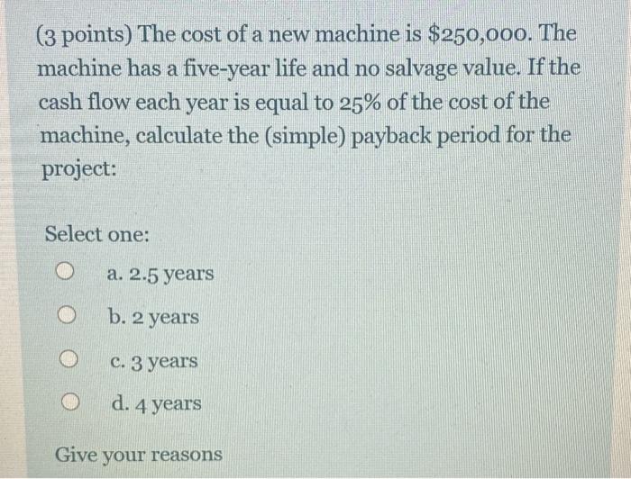 discount rate used in the NPV method O b. the difference between