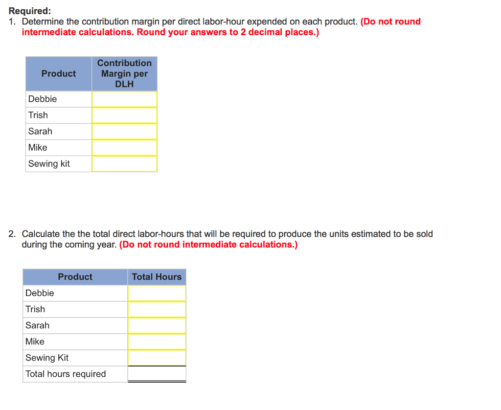 LO10-6] The Walton Toy Company manufactures a line of dolls and a