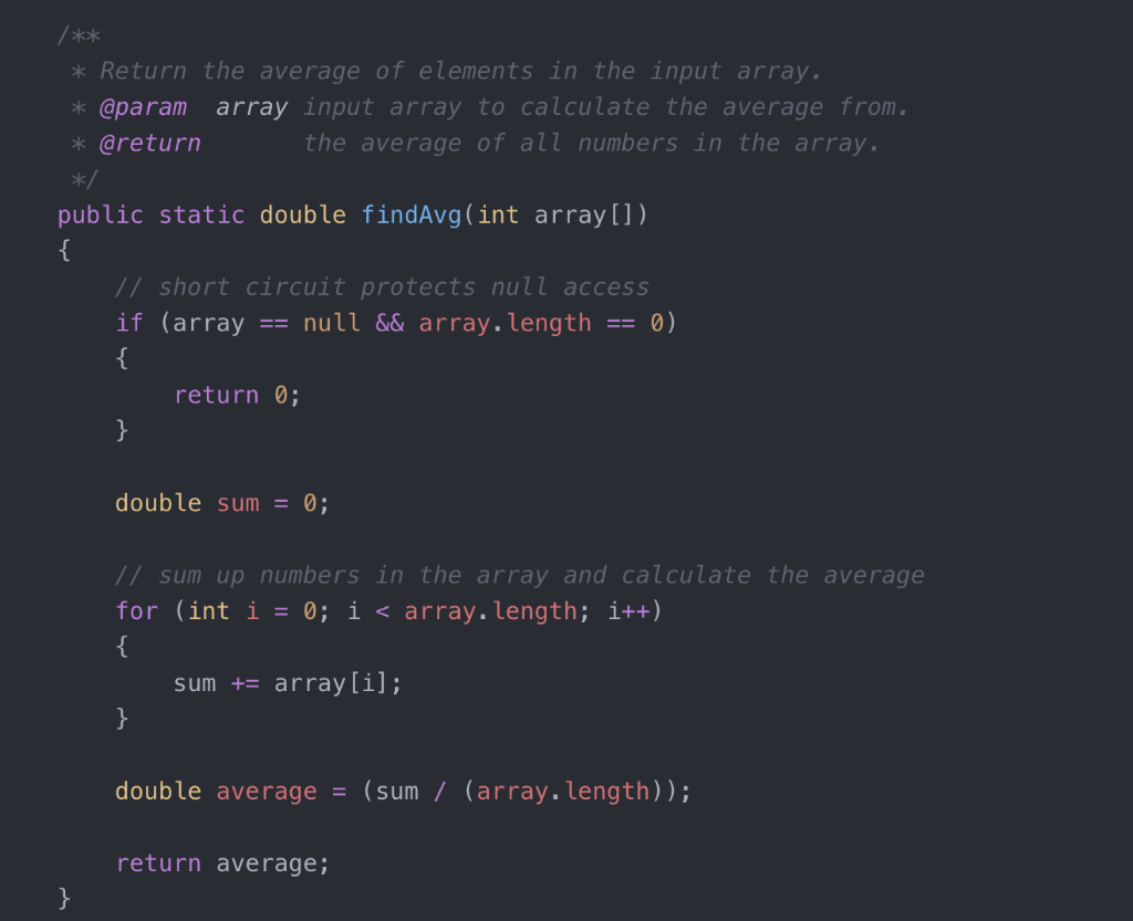  Is there any bug in the code? /** * Return the