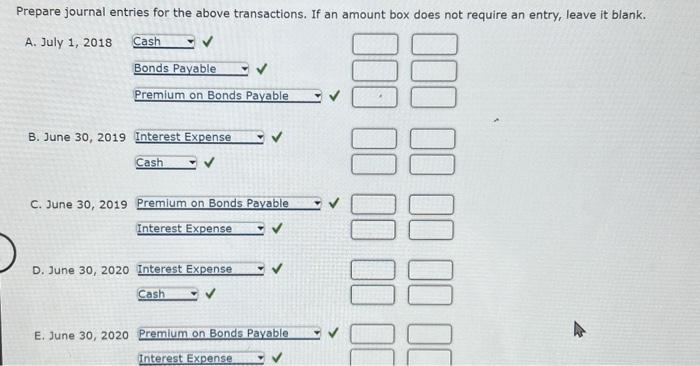 value, 12% interest rate, and a 4 -year term on July 1,2018