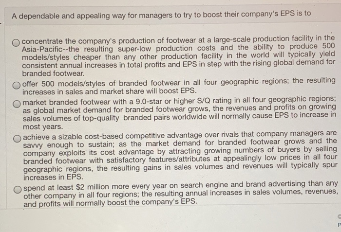  A dependable and appealing way for managers to try to boost