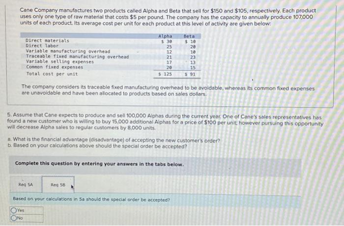 units of each product. Its average cost per unit for each product