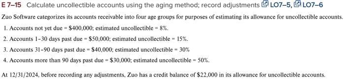  Zuo Software categorizes its accounts receivable into four age groups for
