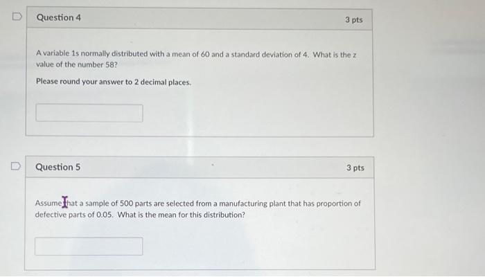 A variable 1 s normally distributed with a mean of 60