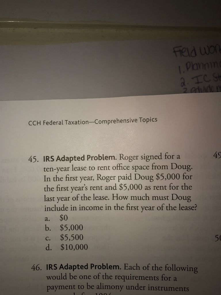 can someone help me with this problem? IRS Adapted Problem. Roger signed