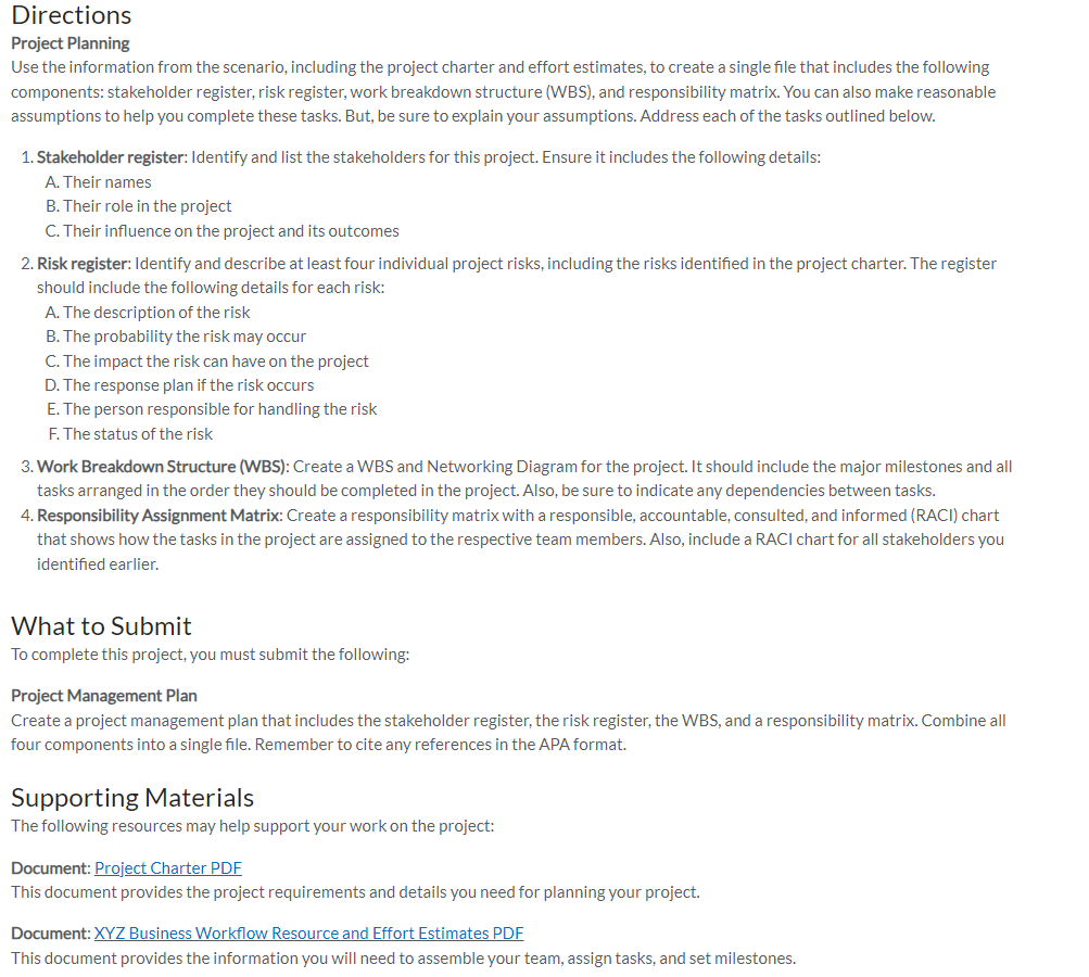 Competency In this project, you will demonstrate your mastery of the following