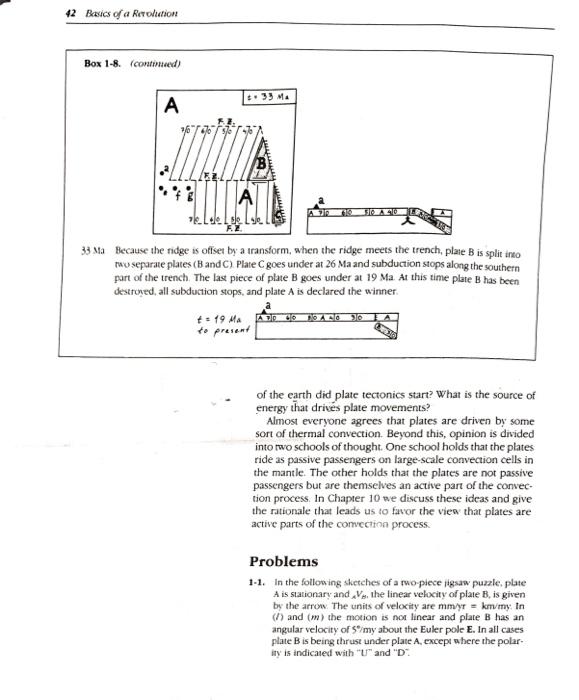 the arrow. The units of velocity are mm/yr=km/my. In (i) and (