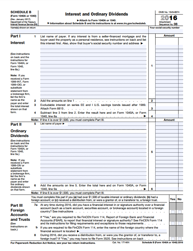 Prepare a 2016 Form 1040 for the individual below. Also prepare Schedules