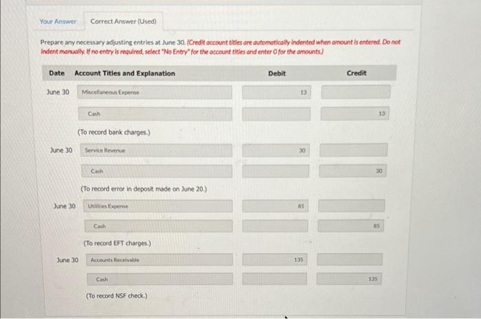 up-to-date is to prepare a bank reconciliation at the end of each