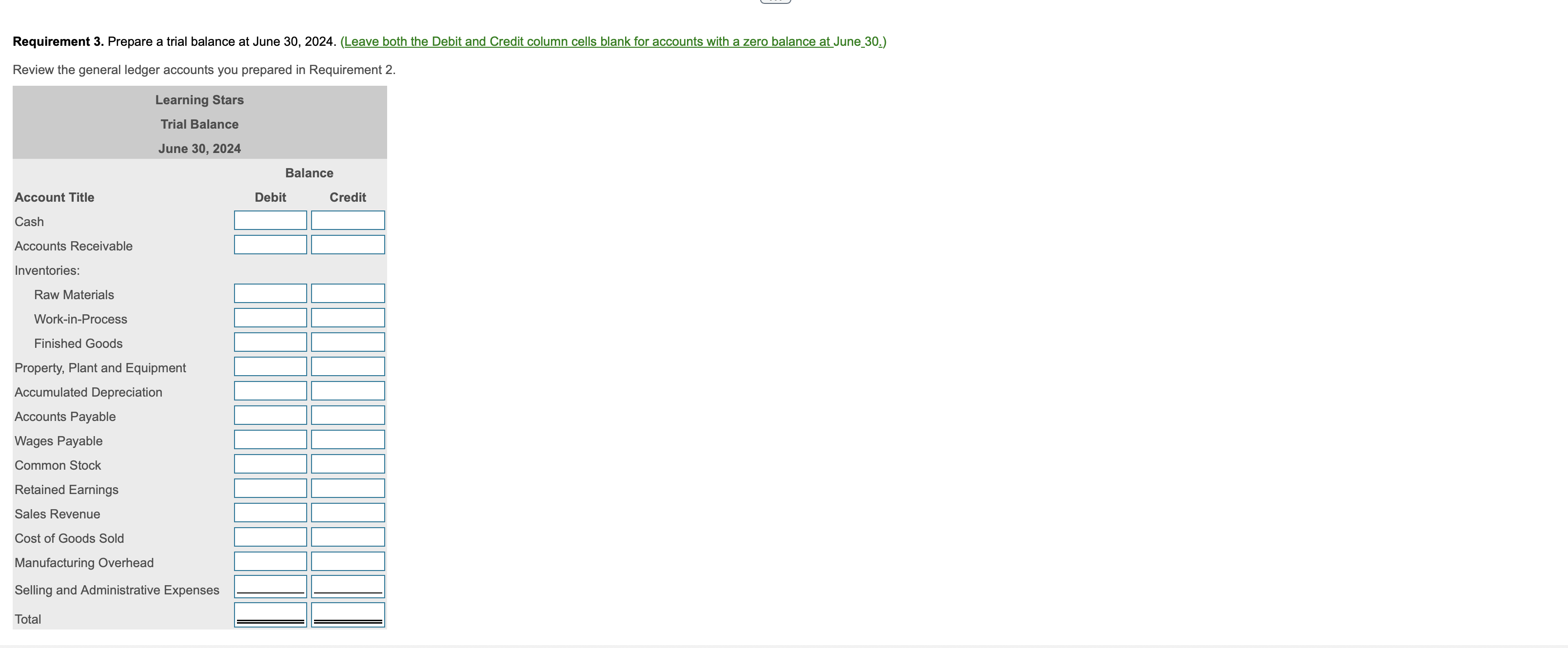 of the T-account.) Common Stock Cost of Goods Sold \begin{tabular}{|c|c|c|} \hline &