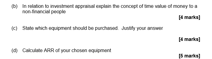 two models of equipment namely equipment Technico and equipment Benito. The following