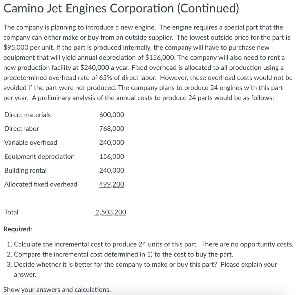 you. Camino Jet Engines Corporation (Continued) The company built eight (8) CJE-27