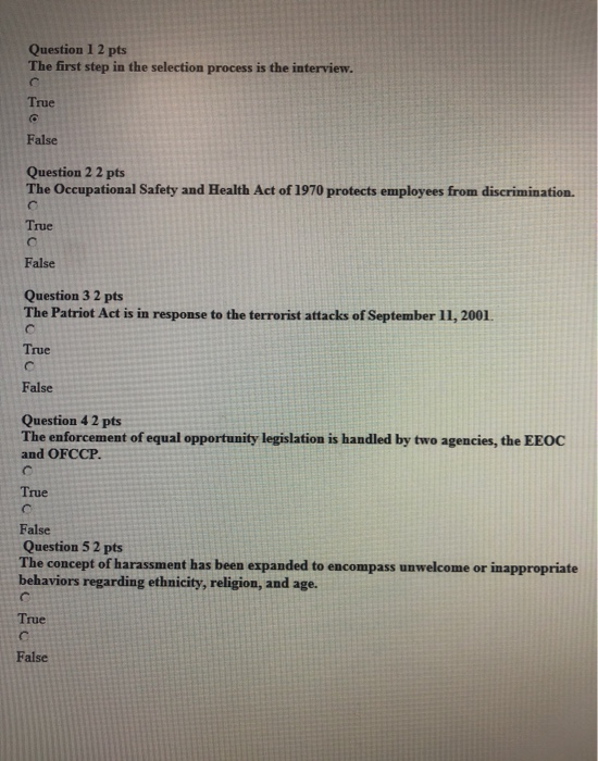 please, solve the 5 questions Question 1 2 pts The first step