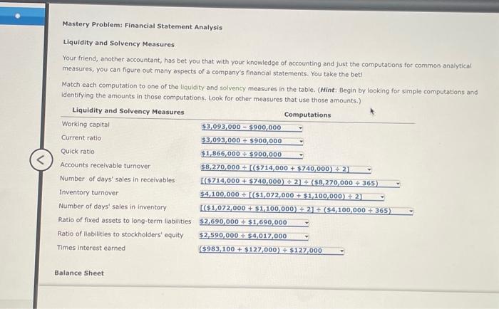 I need help figuring out the charts for these please:) Mastery Problem:
