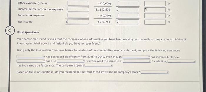 company's financial statements. You take the bet! Match each computation to one