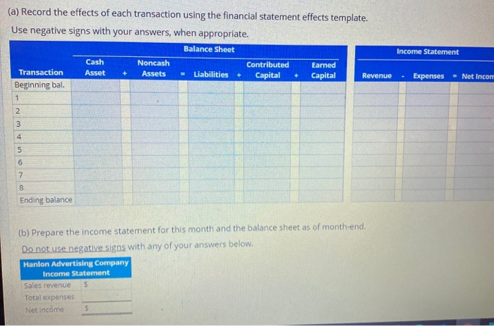 began the current month with the following balance sheet. Cash $ 80.000