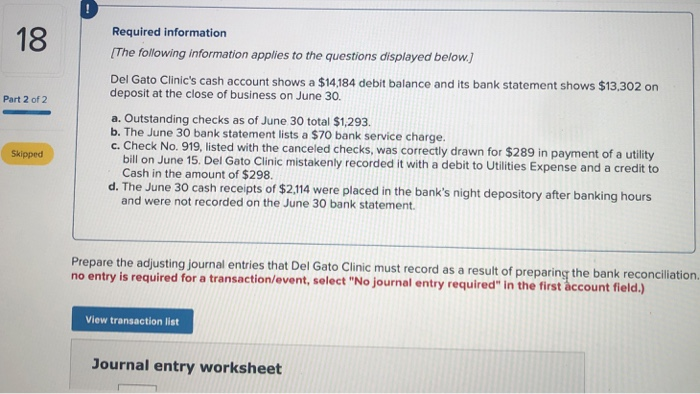  can you please answer these two questions 18 Required information [The