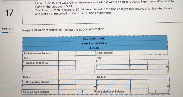 on deposit at the close of business on June 30. Part 2