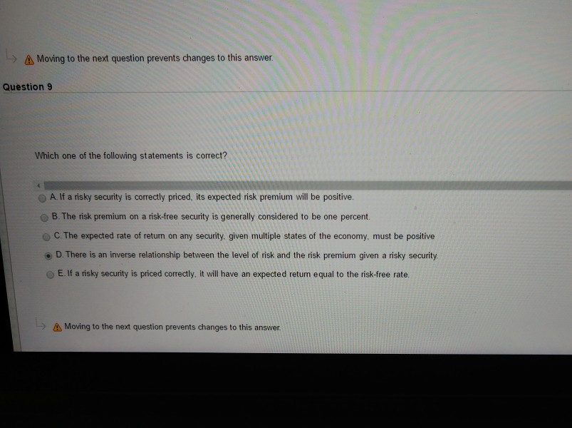 > Moving to the next question prevents changes to this answer.
