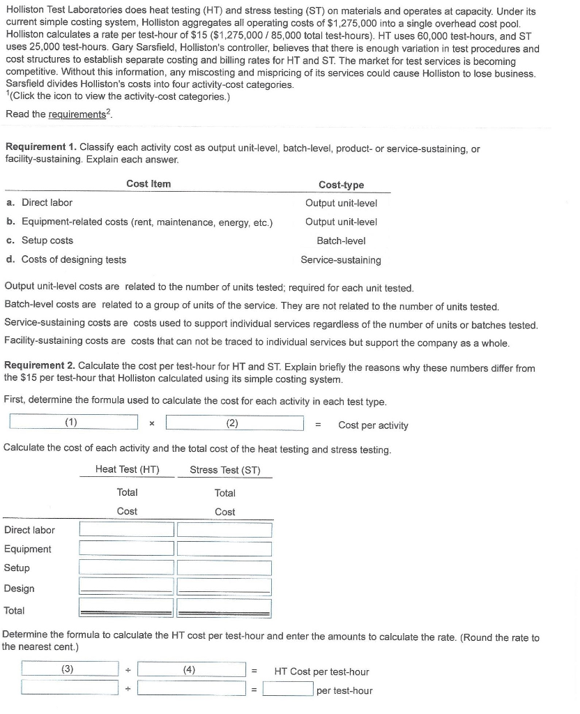  Holliston Test Laboratories does heat testing (HT) and stress testing (ST)