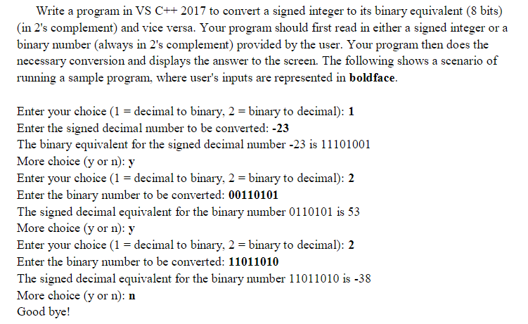 ____________________________________________________________________________________________________________________________________________ NOTE: - You may assume the signed decimal number to